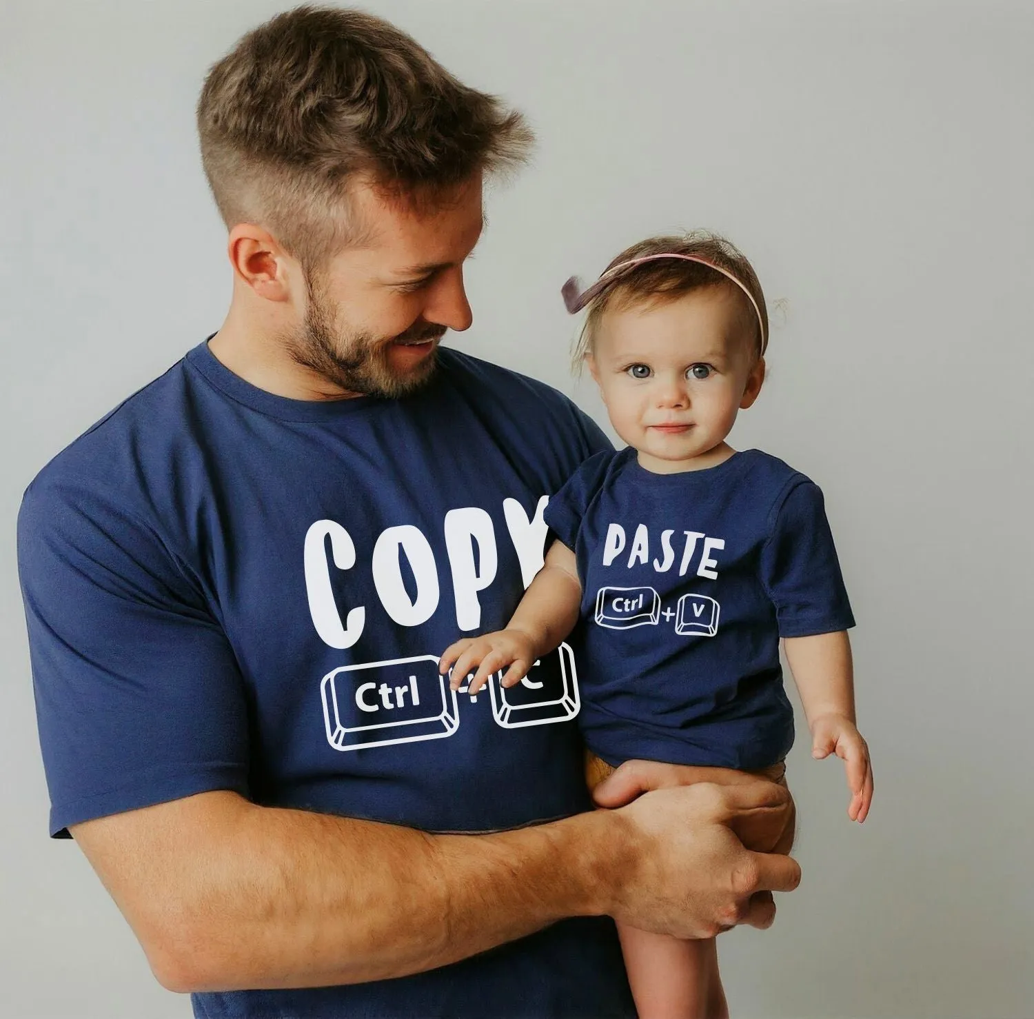 Copy Paste Ctrl C Ctrl V Matching Father Son / Father Daughter Combo T-Shirt