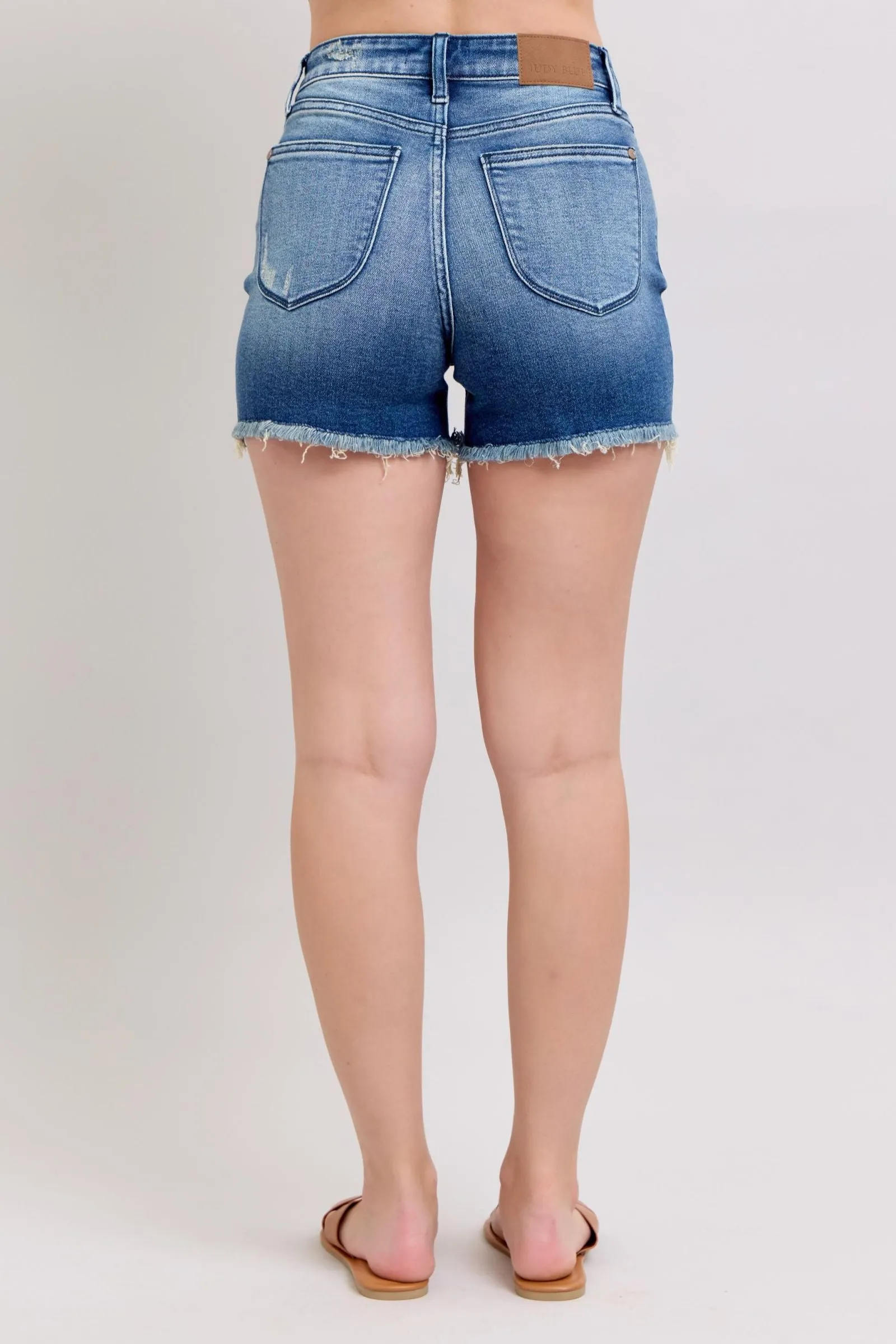 High Waist V-Front Shorts