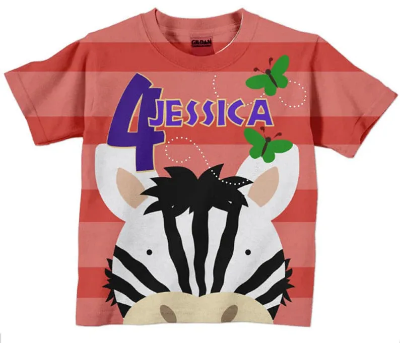 HPSP Shirt, Custom Birthday Shirt, Zoo birthday Shirt, Personalized Zoo T-Shirts, Kids Birthday Shirts,  Family Zoo Shirts, Zoo 3D Shirt.