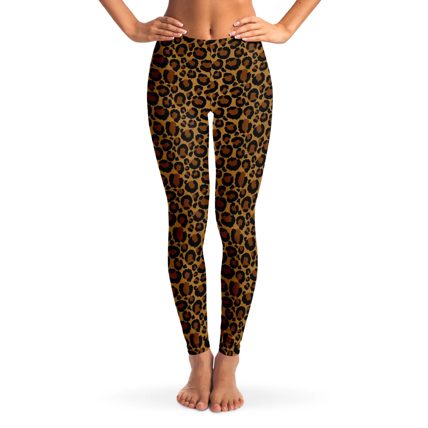 Leopard Print Leggings Sizes XS - XL Squat Proof