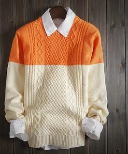 Men's 2 Tone Fashion Sweater