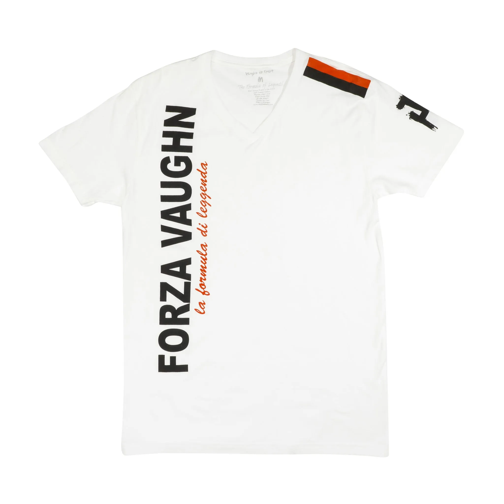 Men's - Forza Vaughn White V-Neck T-Shirt