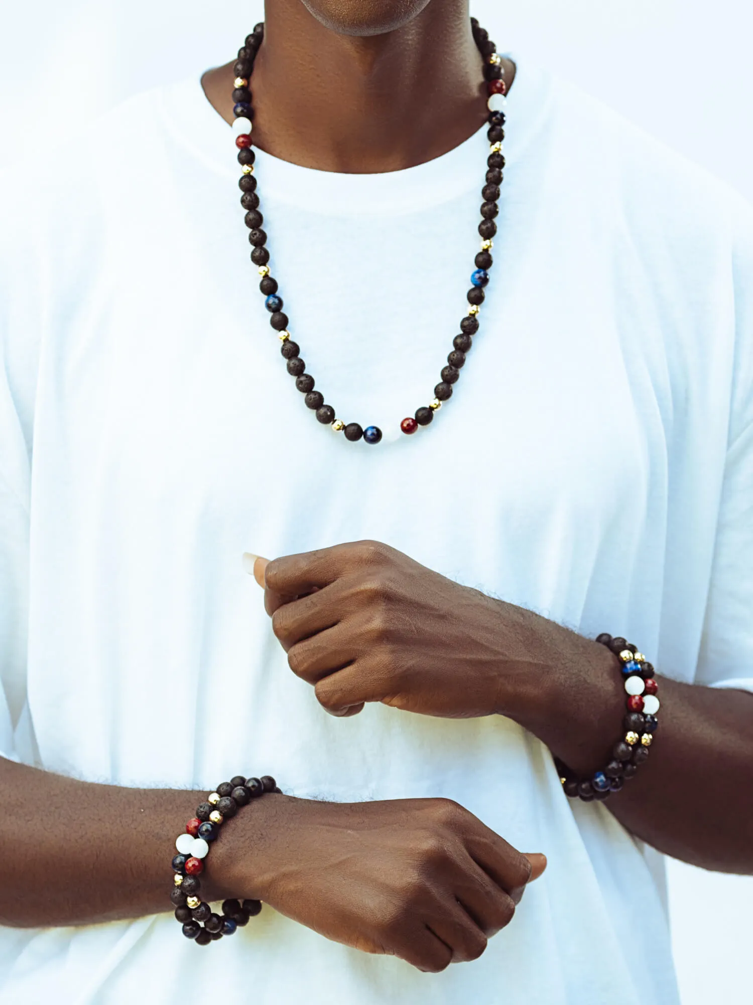 Men's Ujamaa Beaded Necklace