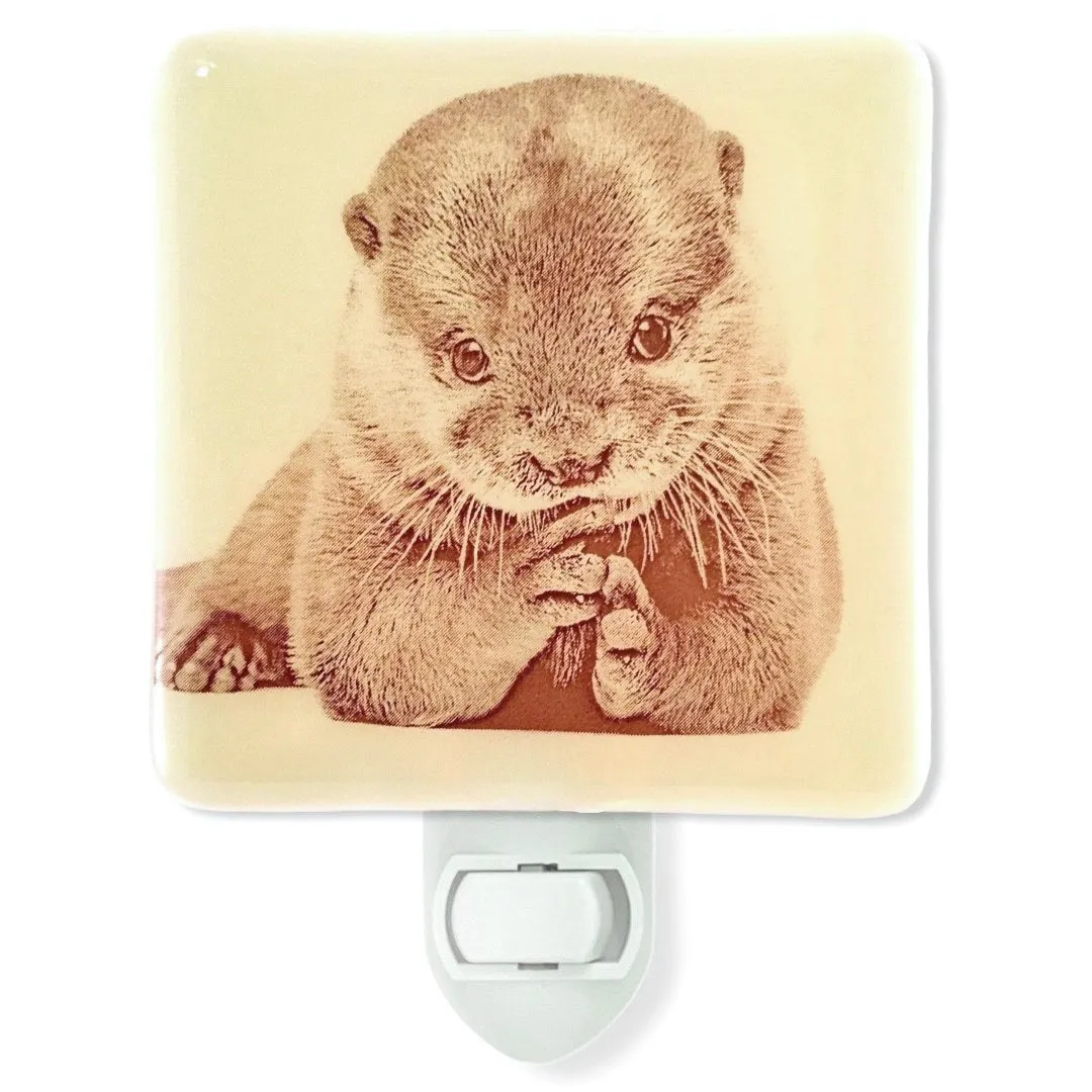 Otter Baby Eating Night Light