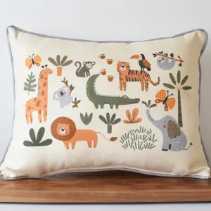 Safari Cluster Rectangle Pillow
