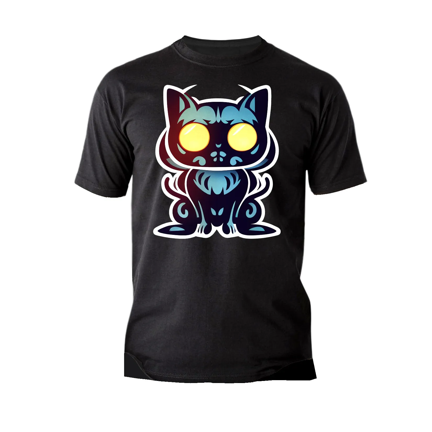 UM Halloween Horror Zombie Monster Black Cat Festival Rave Art Official Men's T-shirt